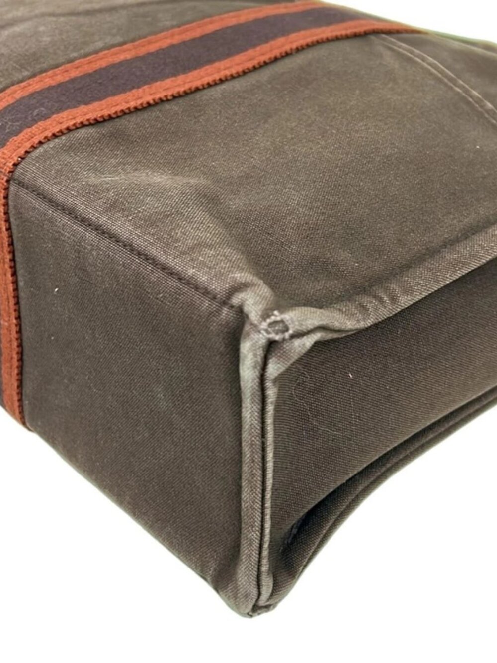 HERMES Fourre Tout Tote PM - Bordeaux Red Canvas None Tote Bag - Picture 6 of 10